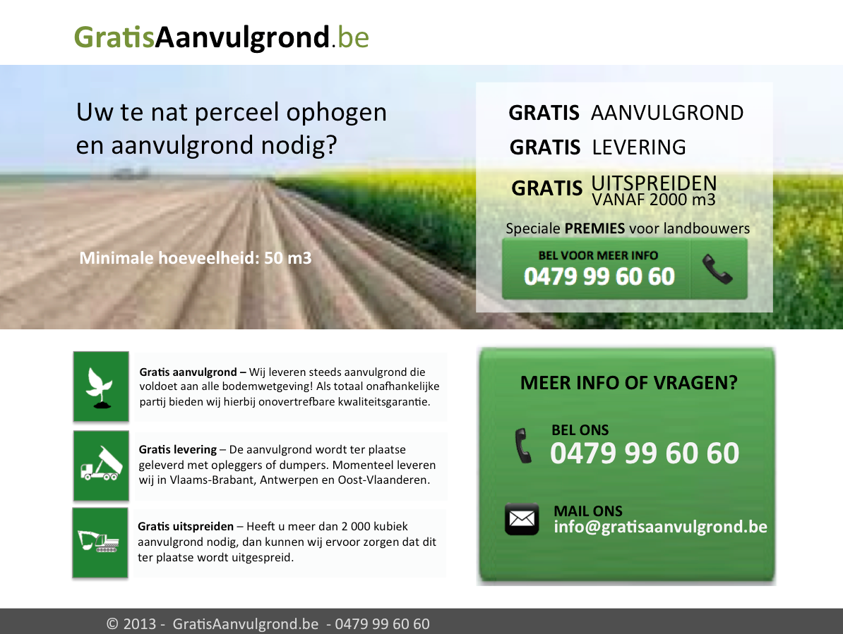 GRATIS AANVULGROND